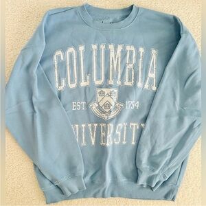 5/$25 Columbia University Blue Sweater M